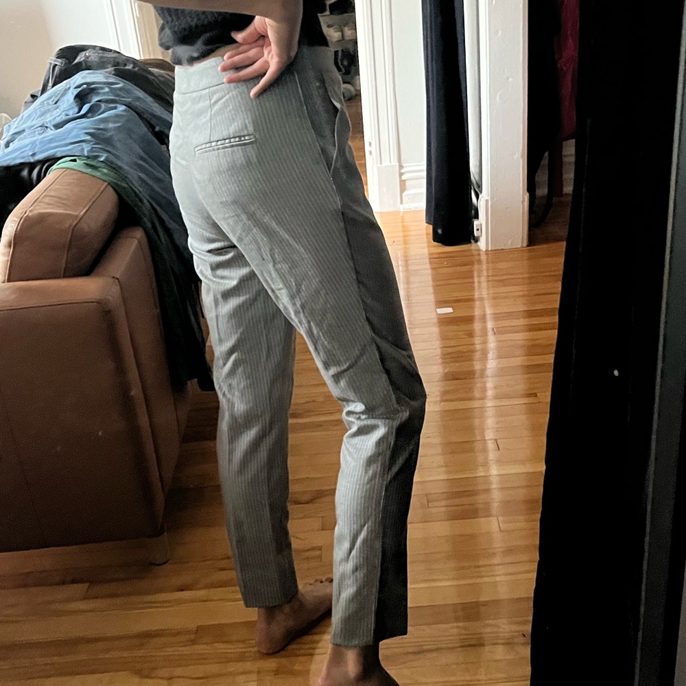 Judith & Charles Gray Pinstripe pants